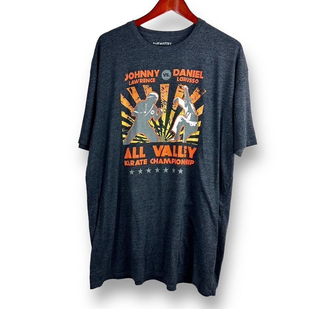 Chemistry The Karate Kid heather gray‎ men’s T-shirt size 3X